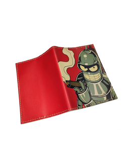 Обложка на паспорт с принтом "Бендер"