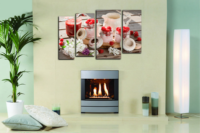 Модульная картина "Ягодные сливки"