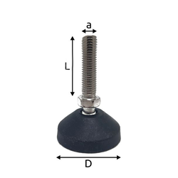 Опора регулируемая М12*60*50 для стола/верстака с подстройкой