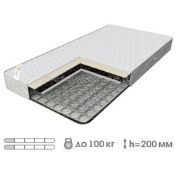 ВК012 Матрас "Классик-1" (БЗП Боннель 2 рамки, спанбонд, ППУ, термовойлок, жаккард синтетический)