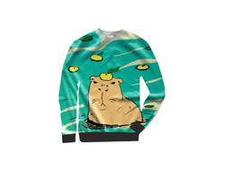 Свитшоты 3D с полной запечаткой Капибара, Kapibara-san