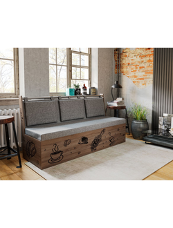 Скамья прямая Роденго Дуб сонома трюфель (Бонмебель) 1.5 м