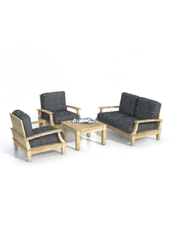 скамейки Диван с креслами и столом уличные 2