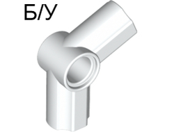 ! Б/У - Technic, Axle and Pin Connector Angled #5 - 112.5 degrees, White (32015 / 4107579 / 4506697 / 6003297 / 6271349) - Б/У