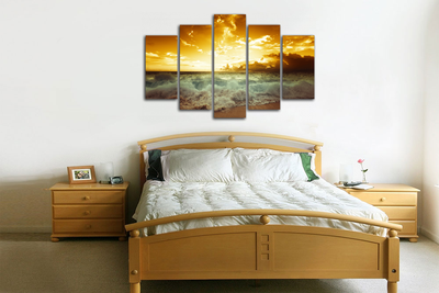 Модульная картина "Красное море"