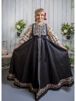 Косоклинный сарафан "Московский"