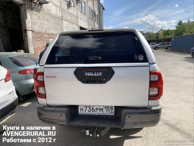 Кунг RT TR1 для Toyota Hilux Black Onyx 2020-2021+ белый перламутр 070