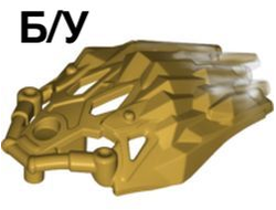 ! Б/У - Bionicle Crystal Armor with Marbled Trans-Clear Pattern, Pearl Gold (24166pb01 / 6147740) - Б/У