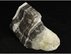 Кальцит полосатый (Зебра), необработанный, дикий образец, Китай (56*38*32 мм, 76 г) №37892