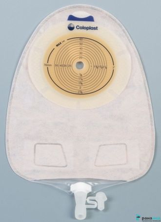 SenSura Уроприемник дренируемый, (прозрачный) 10-76мм