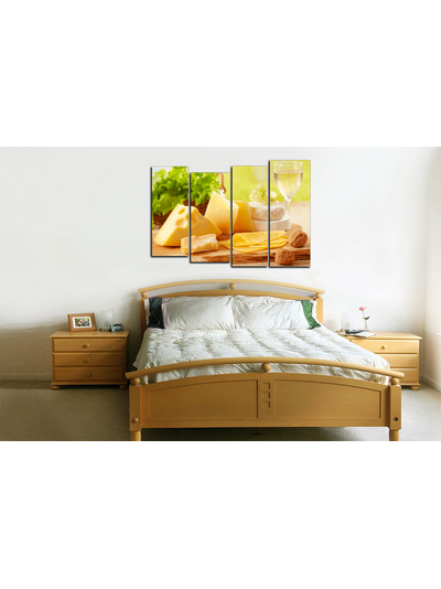 Модульная картина &quot;Сочетание сыров&quot;