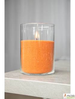 Насыпная свеча "Цилиндр 15 см", оранжевая "Оранжевый"