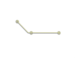 Поручень угловой (135°) 800х400 мм левый