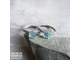 Коллекция украшений с голубым топазом: пусеты и кольца, цены в описании