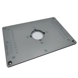 Пластина универсальная для установки фрезера в стол 170*250 мм. с гравировкой линеек