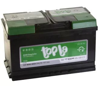 TOPLA AGM 80Ah 800A Start-Stop