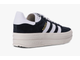 Adidas Gazelle Bold Black White (Экозамша) сзади