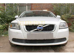 Защита радиатора Volvo S40 II (рестайлинг) 2007-2012 black низ