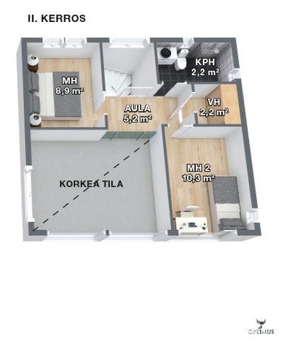 Комплект дома Lakka Vuorikide 99 м²