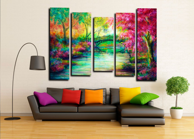 Модульная картина "Сказочный лес"