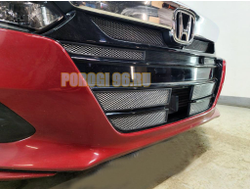 Защита радиатора Honda Accord X 2019- chrome верх (4 части)