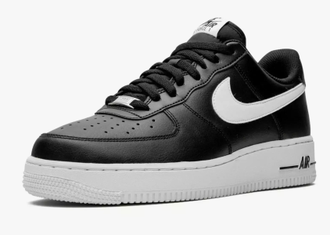 Nike Air Force 1 Low White Black (Черные) Арт 2 новые