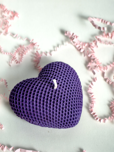 Свеча "Сердце" Фиолет