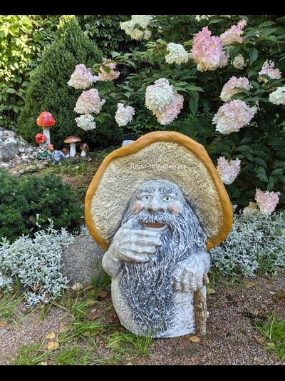 ГРИБ ПРЕДСКАЗАТЕЛЬ СЧАСТЬЯ - привлекает удачу и достаток в дом 63*48см  7кг   полистоун Россия 4376/016779**