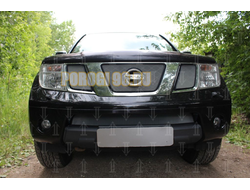 Защита радиатора Nissan Pathfinder III 2004-2010/Navara III (D40) 2005-2010 chrome верх
