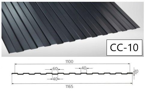 Профнастил СС-10, профлист СС-10