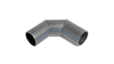 D400 SDR17 Отвод 90° сварной сегментный ПНД ПЭ100