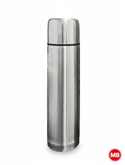 Термос из нержавеющей стали, 1 л, серебристый