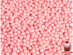 Драже рисовое в шоколадной глазури Розовое 2-3 мм, 50 гр  (мягкое)