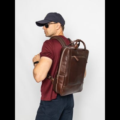 Кожаный рюкзак Viterbo Premium brown (арт. 3111-53)