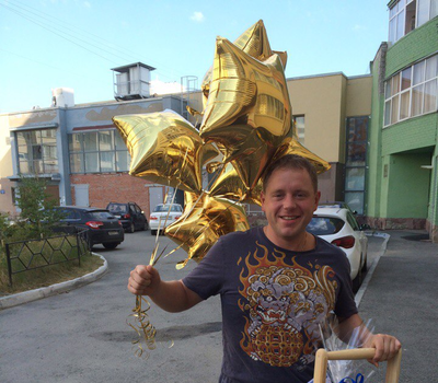 Фольгированная звезда