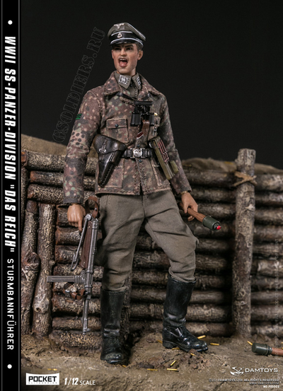 Военный 2-й танковой дивизии СС «Дас Райх» фигурка 1/12 POCKET ELITE SERIES WWII SS-Panzer-Division