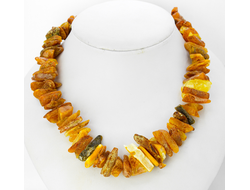 Лечебные бусы из крупного янтаря 03165