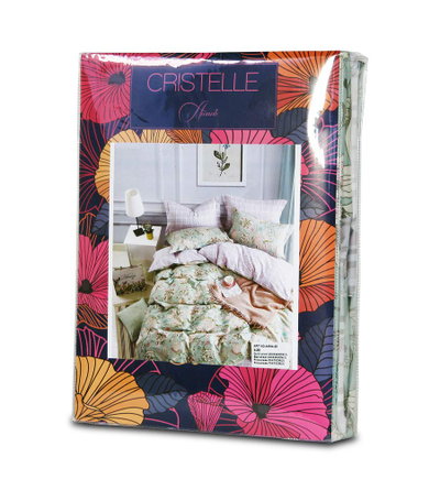 Постельное белье CRISTELLE AMANTE комплект сатин евро 200x220x1 230x250x1 50x70x2 70x70x2 AM04-141