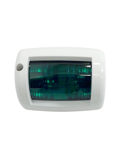 Огонь бортовой зеленый, белый корпус высота 57 мм