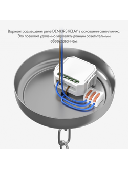 Одноканальное Wi-Fi реле-выключатель Denkirs RL1001-SM/1