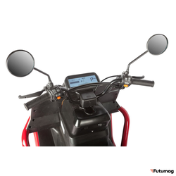 Электротрицикл Wanshida DOUHAO 60V 800Вт черно-бело-красный