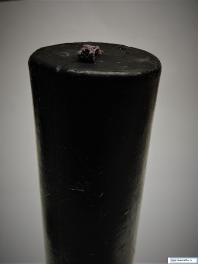 Свеча черная цилиндр 8 см (4ч. горения).