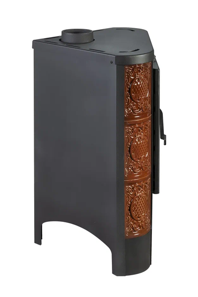 Печь-камин Бавария угловая радиус изразцовая Барокко, Экокамин (Россия)