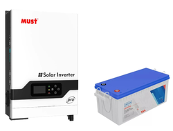 Комплект ИБП на основе инвертора Must PV18-4024 PRO II и аккумулятора литиевого Vektor LFP 25,6-200 (1 шт.)