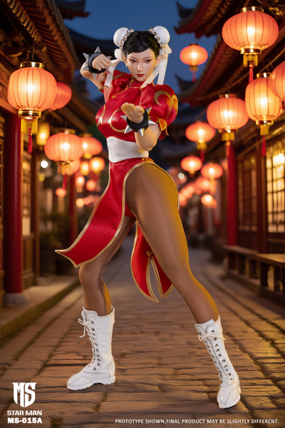 ПРЕДЗАКАЗ - Чун Ли в красном (серия Street Fighter)  - Коллекционная ФИГУРКА 1/6 Female Fighter Red Version (MS-015A) - STAR MAN ?ЦЕНА: 22500 РУБ.?