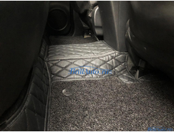 3D коврики в салон Toyota Hilux из экокожи