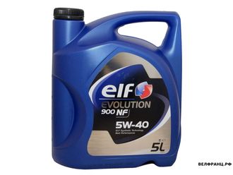 ELF Evolution 900 NF 5W-40 (5л) синт. ACEA A3/B4, API SL/CF