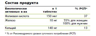 NUTRILITE Железо плюс, 120 таблеток