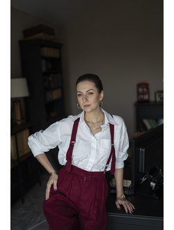 Подтяжки (бордо)