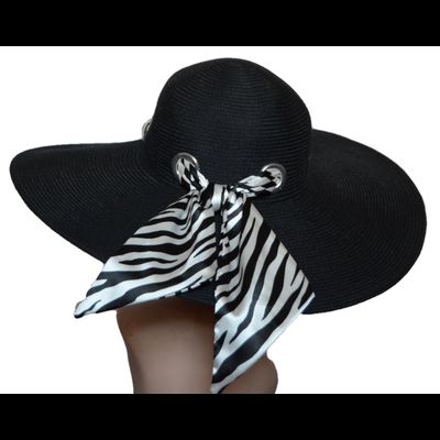 Del Mare шляпа летняя женская широкополая черная